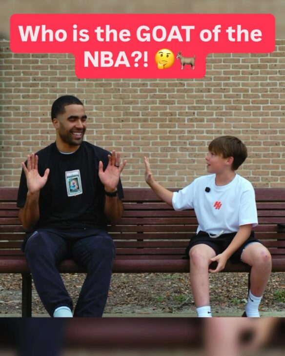 Jontay Porter and I debated the goat of the NBA 👀🐐 What do you think?🤔 #sportscards #nba #goat